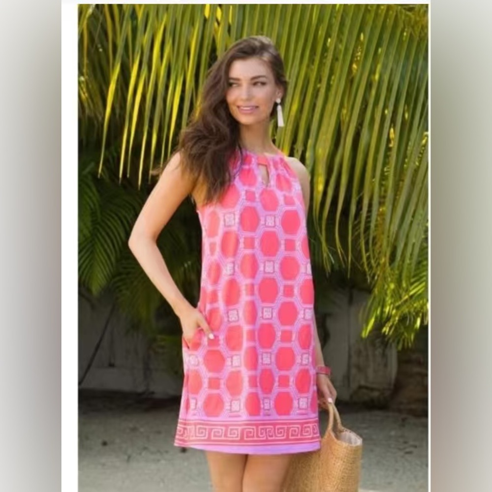 NWT Cabana Life Spring Regatta Sleeveless Shift Dress S M L